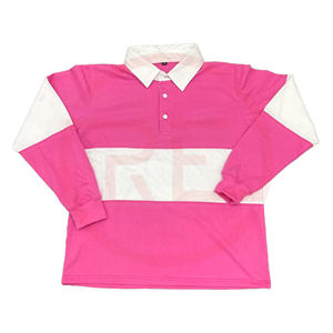 Camisa de Rugby Formal para Hombre de Alta Calidad, 100% Algodón, Diseño Sólido, Ecológica, con Logotipo Bordado en el Panel Frontal - Product Image 1