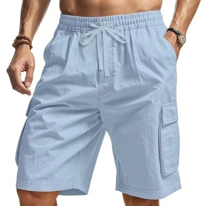 Nouveaux shorts de sport mi-longs pour hommes, amples, grande taille, multi-poches, salopette d'été confortable en polyester/nylon/spandex, idéale pour l'extérieur - Product Image 4