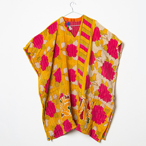 New Arrival Wholesale Simple Vintage 100% Pure Cotton Eco-Friendly Kaftan Maxi Dress Kantha for Women - Product Image 1