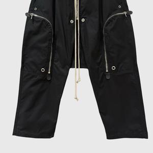 Pantalon de survêtement homme à entrejambe bas, en molleton brossé doux, coupe décontractée, taille à cordon de serrage, logo personnalisé - Product Image 6