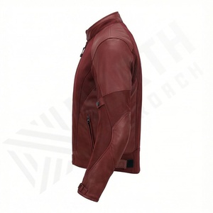 Veste de moto en cuir véritable pour homme de qualité supérieure, nouvelle arrivée, vestes de moto d'hiver, protections amovibles, personnalisables - Product Image 3