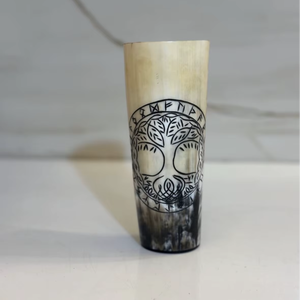 Verre à liqueur en corne de style viking, taille longue, pour Noël, fait main, ethnique - Product Image 1