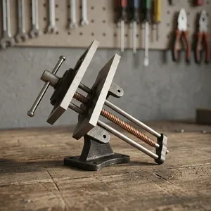 Étau robuste de 6 "à 12" Étau pour le travail du bois avec mâchoires mobiles en acier Fournisseur de machines-outils Fabricant en Inde - Product Image 4