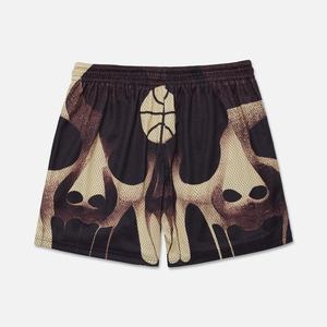 Short en maille personnalisé avec cordon de serrage à la taille, sérigraphie sublimée, short en maille avec logo, séchage rapide, nouvel arrivage - Product Image 2