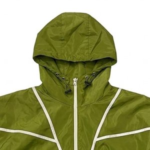 Nouveaux ensembles de survêtements pour hommes en nylon coupe-vent personnalisés en gros, légers, imperméables, streetwear, pour le sport de plein air - Product Image 6