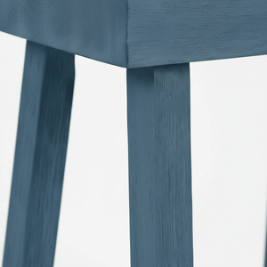 Taburete Alto de Barra, Redondo, de Madera de Caucho Sólida, Moderno, Minimalista, Mueble para el Hogar, Duradero y Ligero - Product Image 3