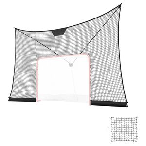 Red de Protección para Portería de Hockey de 12x7 Pies, Duradera, Ligera, Portátil, con Cobertura Extendida para Entrenamiento en el Patio Trasero - Product Image 1