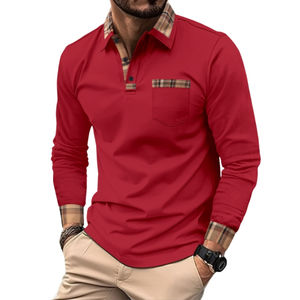 Camisas Polo Personalizadas para Hombre, Manga Larga, Tejido Suave y Transpirable de Primera Calidad, Cómodas, Elegantes, Corte Ajustado, Ropa Casual de Oficina - Product Image 3