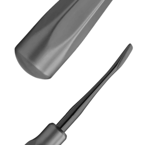 Élévateur dentaire chirurgical manuel incurvé de 5 mm en acier inoxydable, instrument ergonomique de chirurgie buccale pour extraction dentaire - Product Image 4