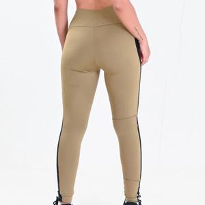Leggings Deportivos de Compresión para Mujer, Personalizados, de Color Sólido, Estampados, de Algodón Tejido, Ecológicos, de Secado Rápido, con Cintura - Product Image 2