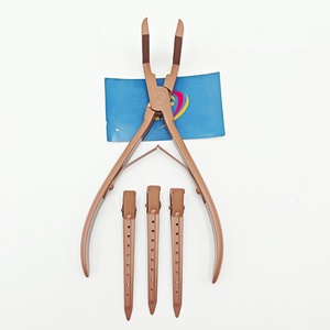 Pinzas profesionales para extensiones de cabello con cinta adhesiva, herramienta de presión resistente al calor para extensiones de cinta, venta al por mayor OEM - Product Image 2