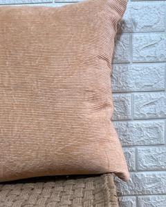Funda de Almohada Rectangular a Rayas Color Camel, 100% Algodón, con Cierre de Cremallera, para Decoración del Hogar - Product Image 3
