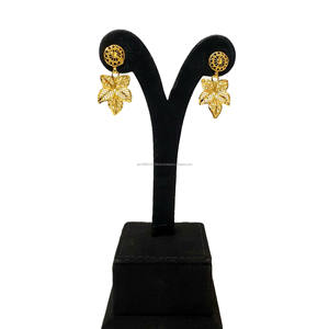 Dubai 24KT chapado en oro 4GRM 2 tonos conjunto de Joyería Árabe para mujer diseño mauritano directo de fábrica boda precio bajo alta calidad - Product Image 4