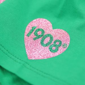 V Neck Glitter Tee <b>Green</b> Color Fashion Casual <b>Top</b> Women Short Sleeve Shirt <b>Sparkle</b> Graphic Apparel Stylish Everyday Wear - Product Image 6