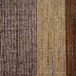 Tapis d'intérieur tissé à la main sur mesure, à rayures de couleur terre, pour salon, hôtel, villa - Product Image 1