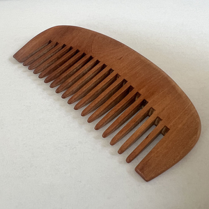 Peigne en bois massif, petit peigne de poche à dents fines en bois naturel pour femmes - Product Image 3