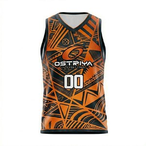 Conjuntos de Camisetas de Baloncesto Personalizadas al por Mayor, Transpirables, con Cuello en V, sin Mangas, Logotipo Frontal, para Verano, Tallas Grandes, Nombre del Equipo Personalizado - Product Image 1