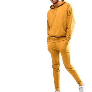 Pakistan Manufacturer Private Label Winter Hooded Casual Solid Men <b>Tracksuits</b> 100% Cotton Customized Your Own Design - Product Image 1