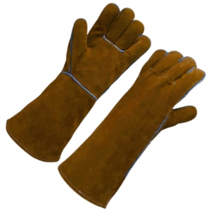 Gants de soudage en cuir de vachette de haute qualité, résistants à l'abrasion, pour travaux lourds, protection industrielle, lutte contre les incendies - Product Image 4