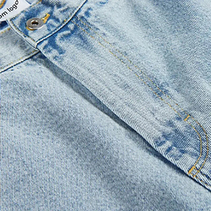 Custom <b>Men's</b> 100% Denim Shorts Baggy Rhinestone pant Summer <b>jeans</b> Diamond Crystal Side Strip Washed Denim Shorts for <b>Men</b> - Product Image 4