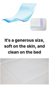 BODUME Protector de Cama 600x760mm 10 Unidades Desechable de Tela No Tejida Rectangular Altamente Absorbente Suave Transpirable con Protección Contra Fugas para Cuidado de Enfermería - Product Image 6