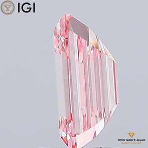Diamante Cultivado en Laboratorio CVD de 2.50 Quilates, Corte Esmeralda, Claridad VS1, Color Rosa Intenso, con Certificado IGI para Anillo de Compromiso Clásico - Product Image 6