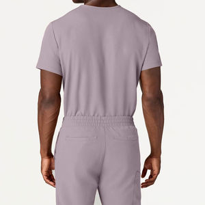 Overol de Trabajo para Hombre, Color Lavanda, de Poliéster, Antipolvo, Cómodo, con Pantalones con Cordón y Parte Superior con Cuello en V, con Protección Contra Pinchazos - Product Image 2