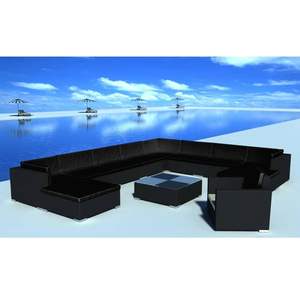 Juego de 12 Muebles de Patio Negros para Descanso - Product Image 1