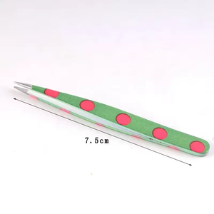 Pince à épiler pointue en acier inoxydable pour sourcils et cils, réutilisable, durable, à la mode, ANAAIF - Product Image 6