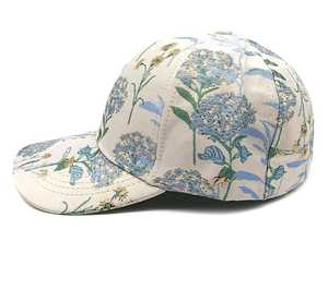 Floral Print Baseball Cap Unisex Casual Hat Spring Summer 100% Polyester Breathable Digital Printing - Product Image 2
