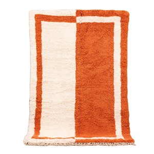 Alfombra con estampado marroquí para el hogar, tapete bohemio hecho a mano - Product Image 1