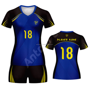 Uniformes de volley-ball légers fixés dans les meilleures équipes et clubs sportifs en stock - Product Image 2