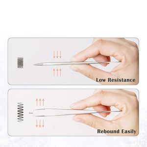 Kit de 5 pinces à épiler pour extensions de cils en acier inoxydable - Product Image 6