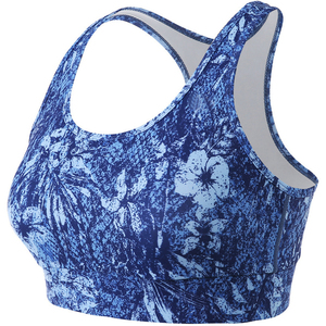 Unique Women's Solid Racerback Sports <b>Bra</b> High Support Breathable Yoga Top Scoop Neck Crisscross Straps Spandex/Nylon Plus Size - Product Image 2