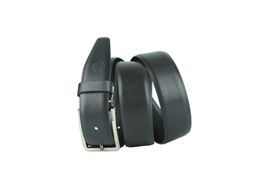 Cinturón Unisex de Cuero Vacuno, Popular, Clásico, de Color Sólido, Cinturón Personalizado de Cuero Genuino, Servicio OEM - Product Image 2