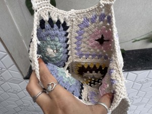 New Arrival Summer Beach Straw Bags Bohemian Crochet Tote Handmade Women Shoulder Bag Sea Grass <b>Square</b> Bag - Product Image 6