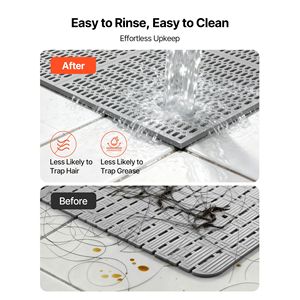 Tappeto Commerciale Antiscivolo in PVC 3 x 50 piedi, Tappeto Assorbiumidità per Aree Umide, Tappeto Anti-Schizzi con Drenaggio Acqua, Tappeto a Rotolo Cavo per Ingresso - Product Image 4