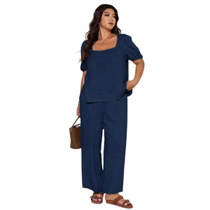 Ensemble de combinaison imprimée tendance pour femmes, vêtements en deux pièces - Product Image 2
