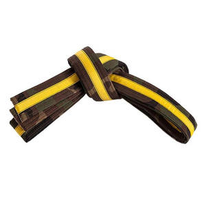 Ceinture d'arts martiaux Taekwondo Karaté Jiu Jitsu Judo en tissu coton haute densité, taille et design personnalisés, ajustement professionnel - Product Image 1