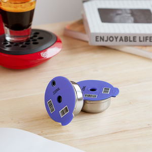 ICafilas Capsules de café réutilisables en acier inoxydable écologiques modernes, filtres rechargeables compatibles Tassimos - Product Image 3