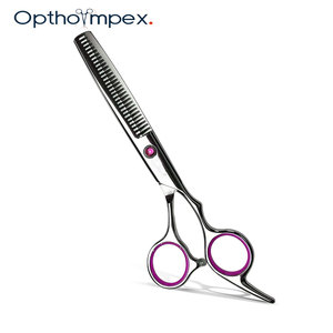 Tijeras de Entresacar de Precisión con Hoja Afilada de Acero Inoxidable 4Cr13 para Barberos, Salones y Estilistas, para Texturizar el Cabello - Product Image 1
