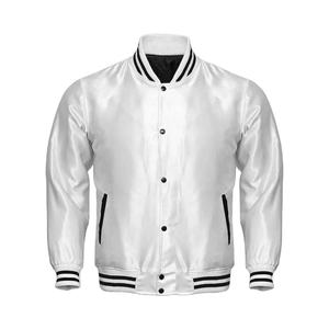 Veste de sport en satin de soie noire unie de haute qualité pour hommes, respirante, style printemps, vente en gros à prix avantageux - Product Image 1