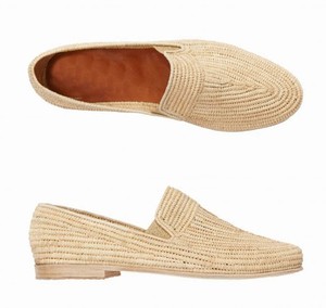 Mocassins marocains en raphia, chaussures en raphia tissées à la main, sandales d'été, sandales à enfiler en raphia, chaussures marocaines en raphia, chaussures bohèmes - Product Image 1