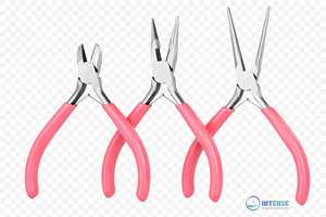 Ensemble de 3 mini-pinces en acier inoxydable avec pinces à bec effilé, coupantes diagonales et à bec long, kit d'outils de fabrication de bijoux rose pour femmes - Product Image 6