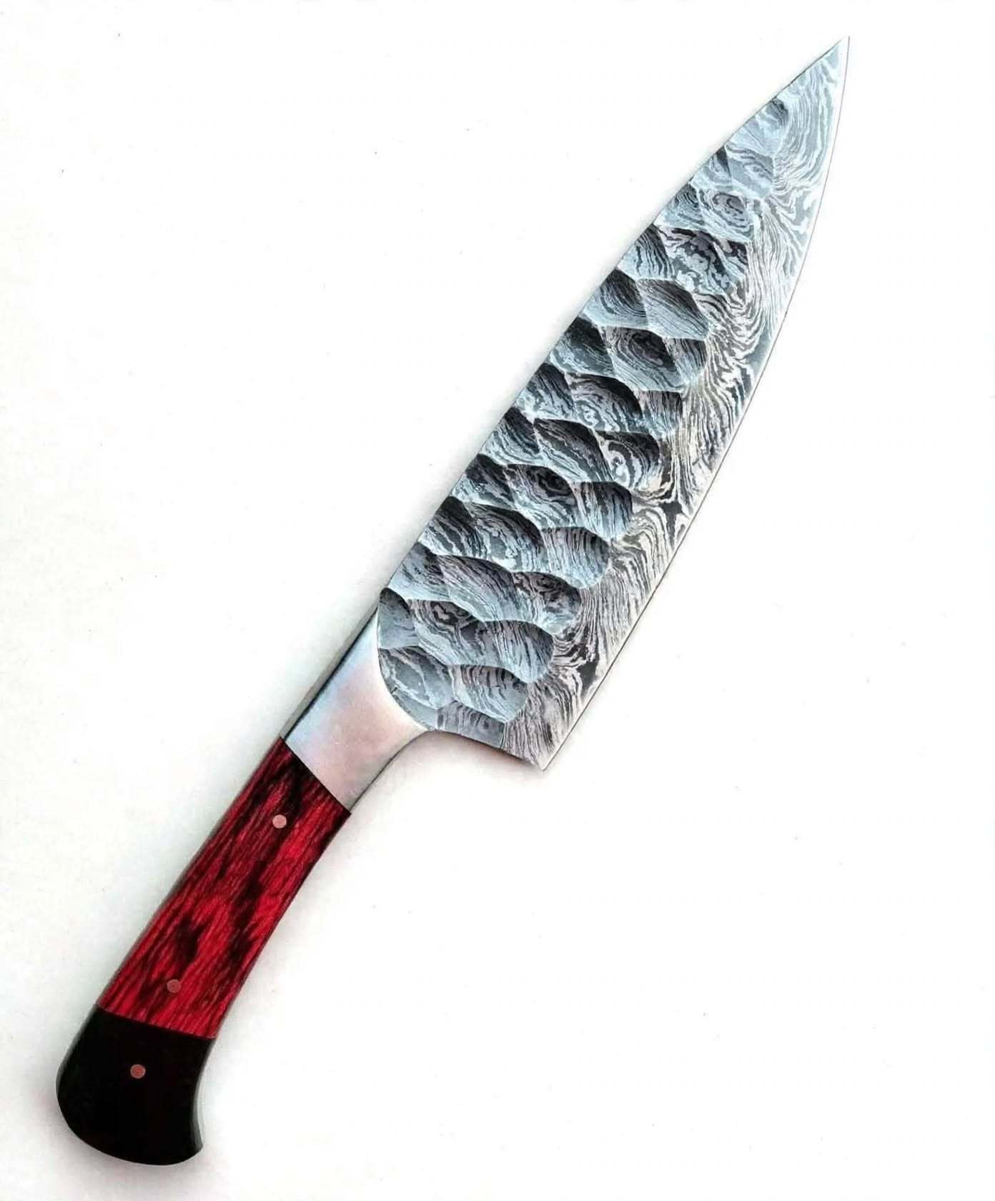 Rouge cramoisi éclatant et noir obsidienne bicolore
