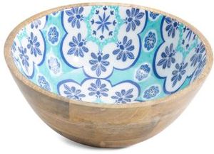 Tazón Redondo de Madera Impreso, Tazón para Servir Sopa Esmaltado con Impresión Personalizada, Apto para Alimentos, para Hotel, Restaurante, Utensilios de Cocina, Tazón Decorativo - Product Image 2