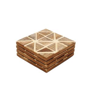 Sous-verre en bois naturel tranches avec écorce 4 pouces kit d'artisanat en bois sous-verre en bois bricolage artisanat sous-verres noël mariage rustique - Product Image 1