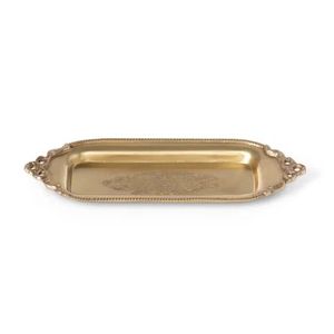 Refined Brass Tray <b>Decorative</b> Multipurpose Serving <b>Plate</b> Luxury Handmade Metal Restaurant Hotel Buffet Presentation Home Accesso - Product Image 4