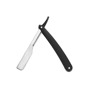 En iyi tedarikçi Pissco için bıçak ile berber jileti katlanır düz kenar Salon tıraş bıçağı kuaför araçları özel Logo