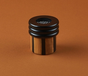 Brûleur d'encens en résine de bois d'obsidienne, artisanal de luxe, support en bois et époxy pour bâtonnets d'encens, rituels spirituels - Product Image 2